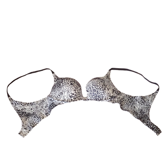 Victoria's Secret BioFit Push-Up 💕 Leopard Print Bra Women's Size 32C. - Picture 10 of 15